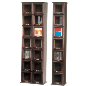インデックス付家具調CDラック 完成品