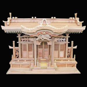 神木天然屋久杉三社造り神棚　3.0尺