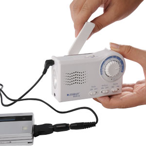 【防犯・防災  防災グッズ】10年保管　緊急災害用充電ECOラジオ