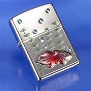 金運アップ癒しの金魚ZIPPO【赤金魚】