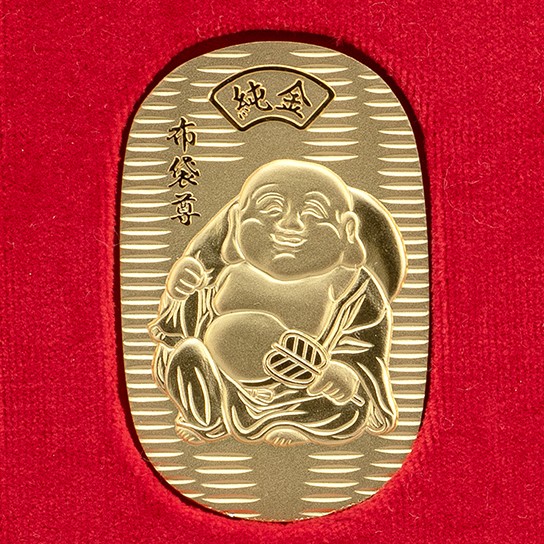 純金製　八福神小判【布袋尊】