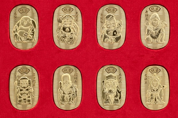純金製　八福神小判【8枚セット】